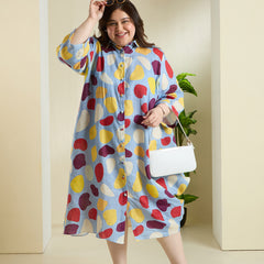 PLAYFUL PEBBLE SHIRT DRESS