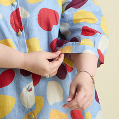 PLAYFUL PEBBLE SHIRT DRESS