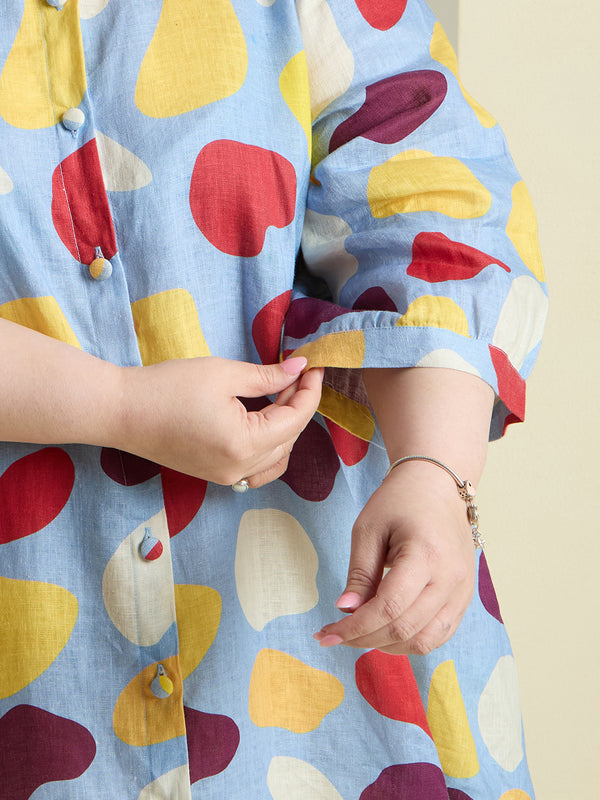 PLAYFUL PEBBLE SHIRT DRESS