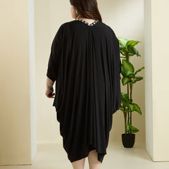 AURA STATEMENT DRESS - BLACK