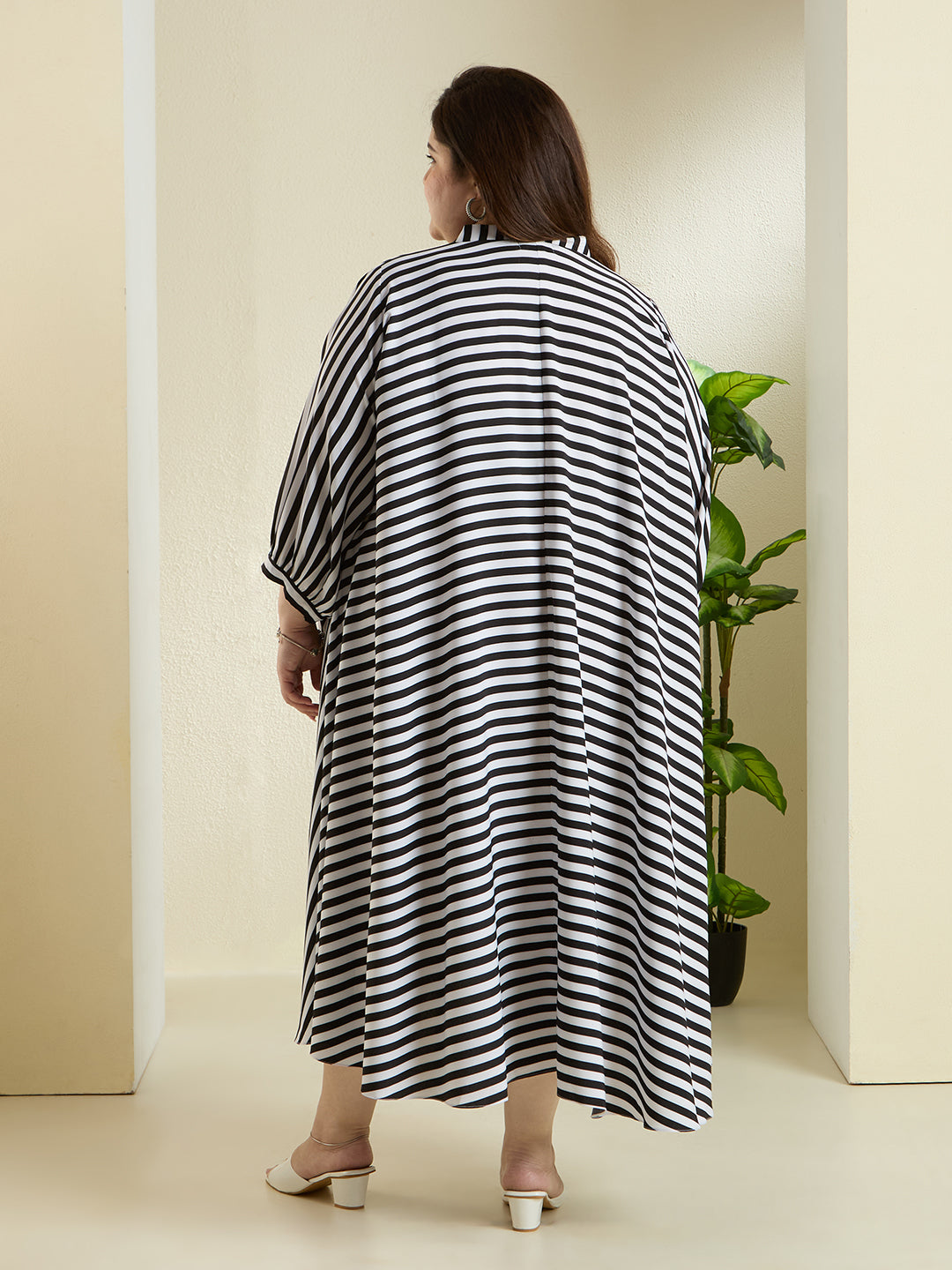 STRIPE STATEMENT DRESS