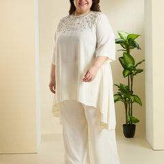 NOOR IVORY LINEN LUXE CORD SET