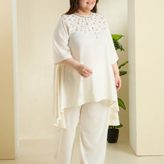 NOOR IVORY LINEN LUXE CORD SET