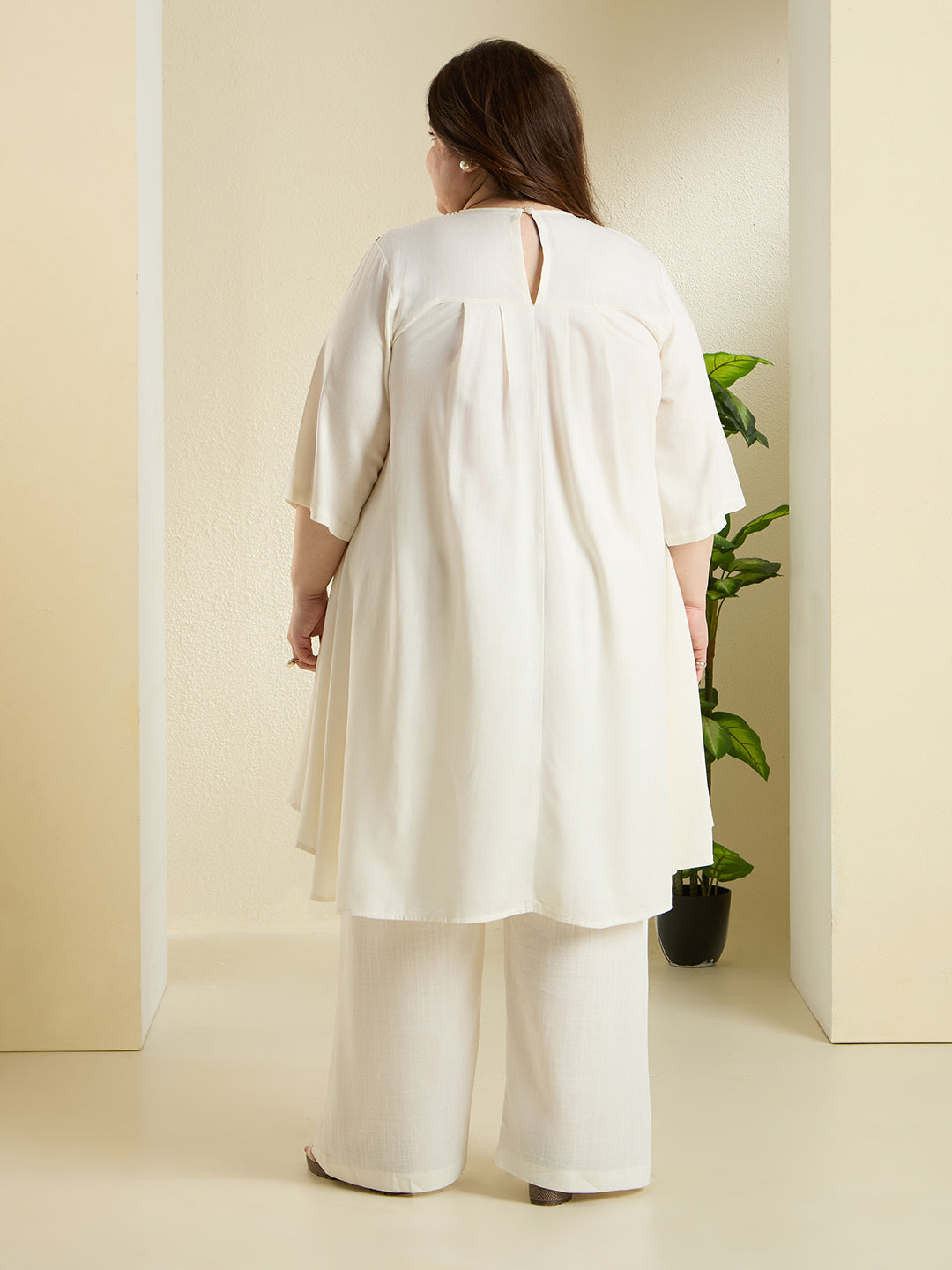 NOOR IVORY LINEN LUXE CORD SET