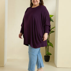 PLUM EASE JERSEY TOP