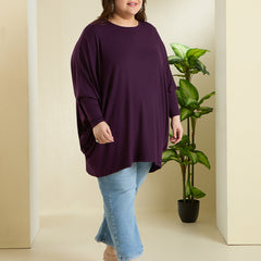 PLUM EASE JERSEY TOP