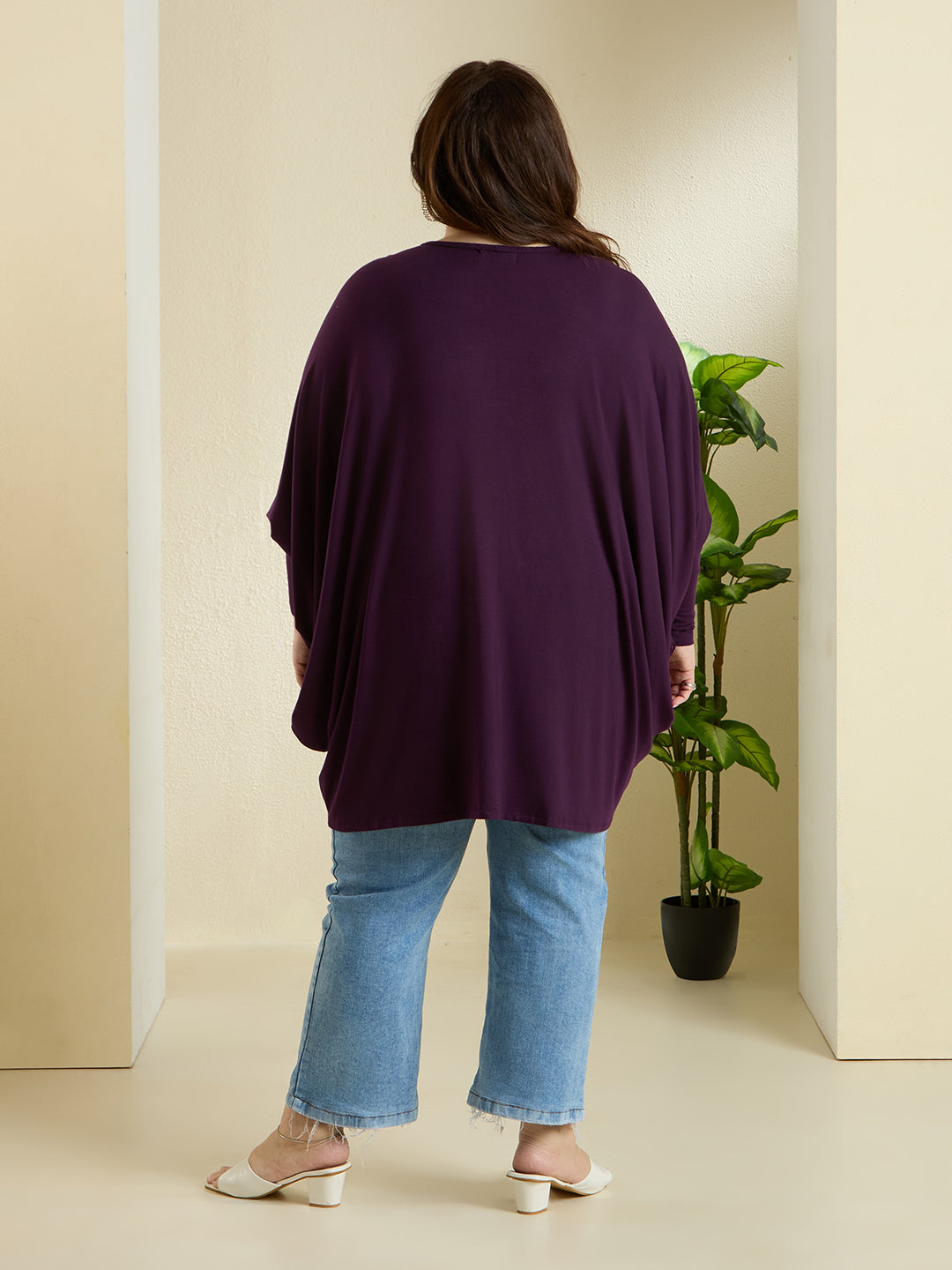 PLUM EASE JERSEY TOP
