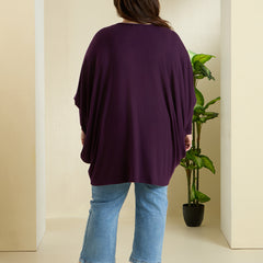 PLUM EASE JERSEY TOP