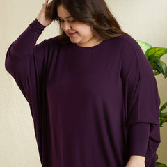PLUM EASE JERSEY TOP