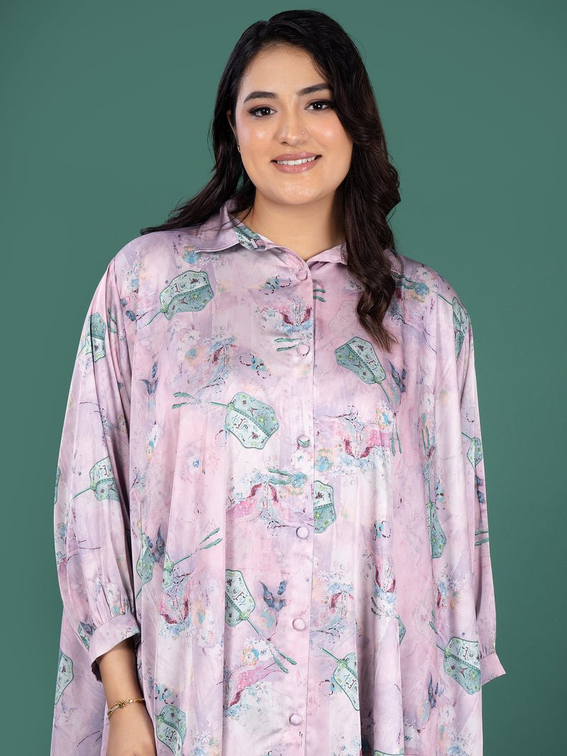 LILAC DRESS SATIN DRESS