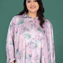 LILAC DRESS SATIN DRESS