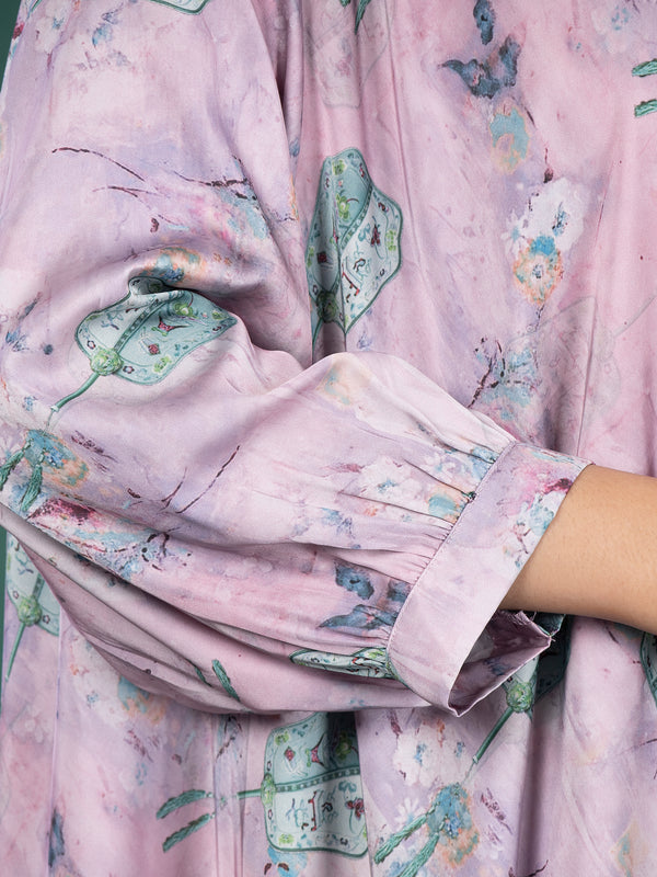 LILAC DRESS SATIN DRESS