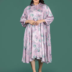 LILAC DRESS SATIN DRESS