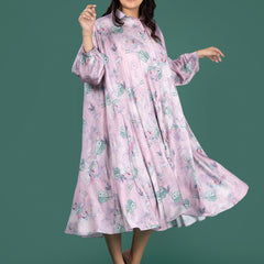 LILAC DRESS SATIN DRESS
