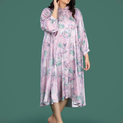 LILAC DRESS SATIN DRESS