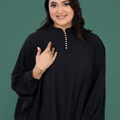 KAFTAN FLOW DRESS - JET BLACK