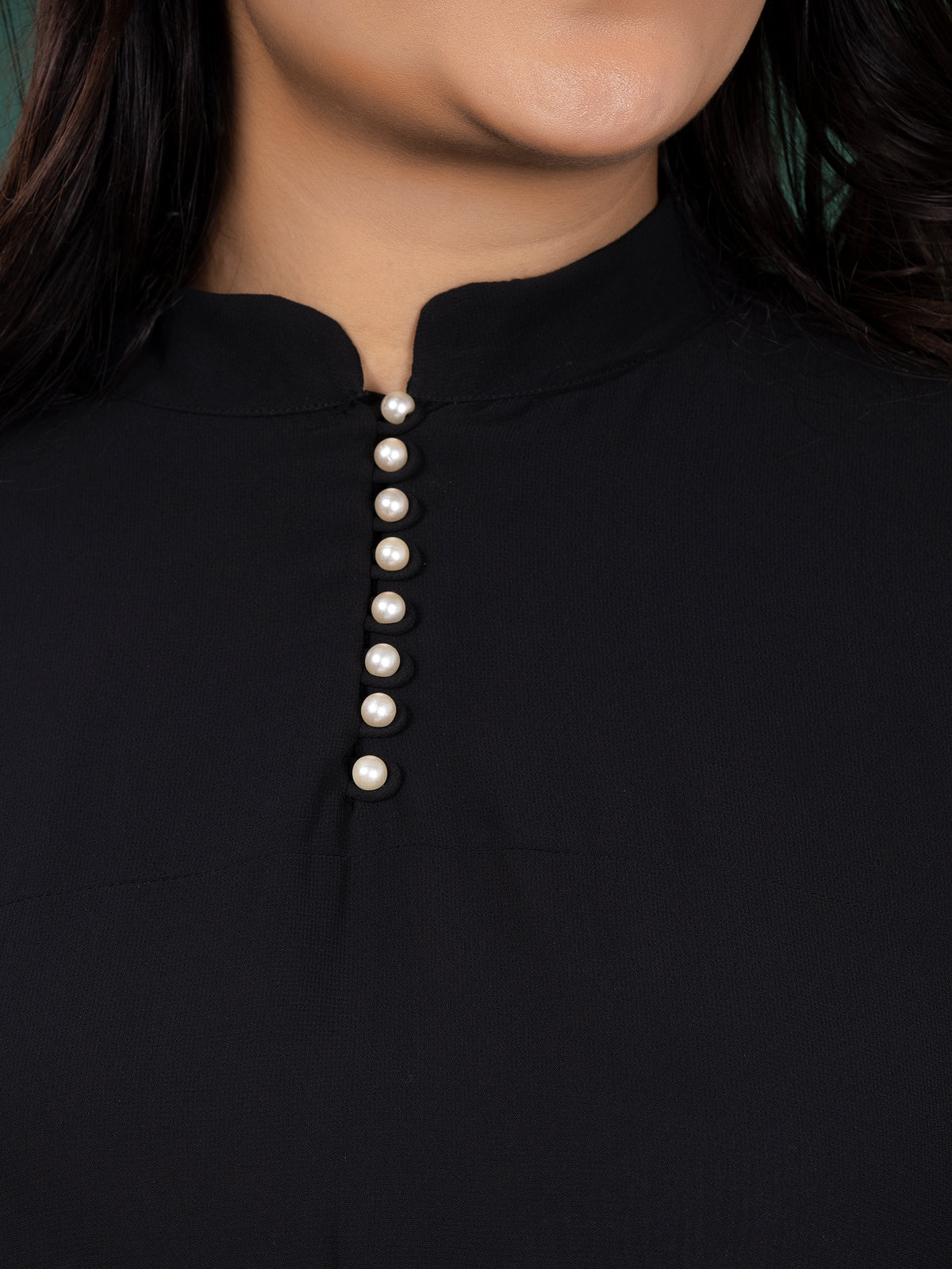 KAFTAN FLOW DRESS - JET BLACK