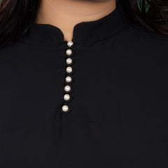 KAFTAN FLOW DRESS - JET BLACK
