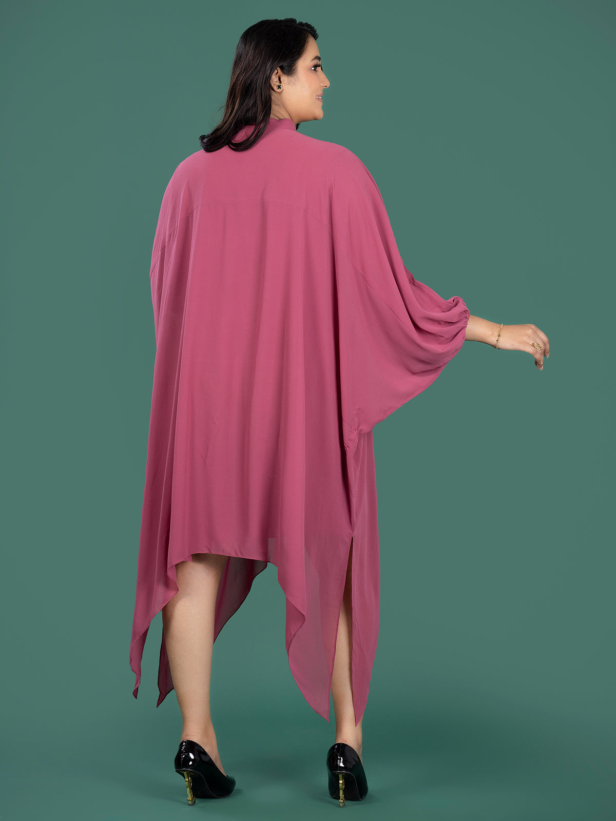 KAFTAN FLOW DRESS - BERRY