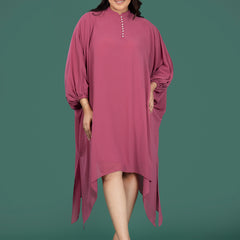 KAFTAN FLOW DRESS - BERRY