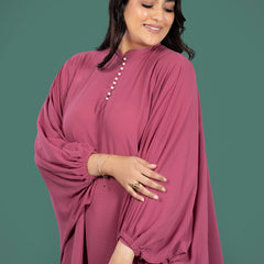 KAFTAN FLOW DRESS - BERRY