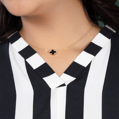 MONO STRIPE FLOW DRESS