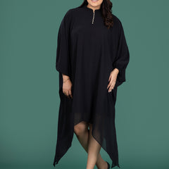 KAFTAN FLOW DRESS - JET BLACK