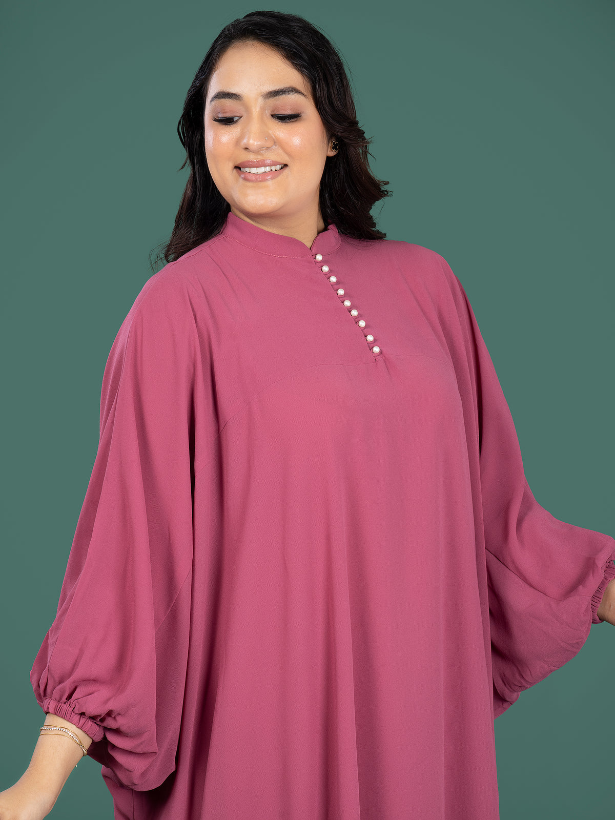 KAFTAN FLOW DRESS - BERRY