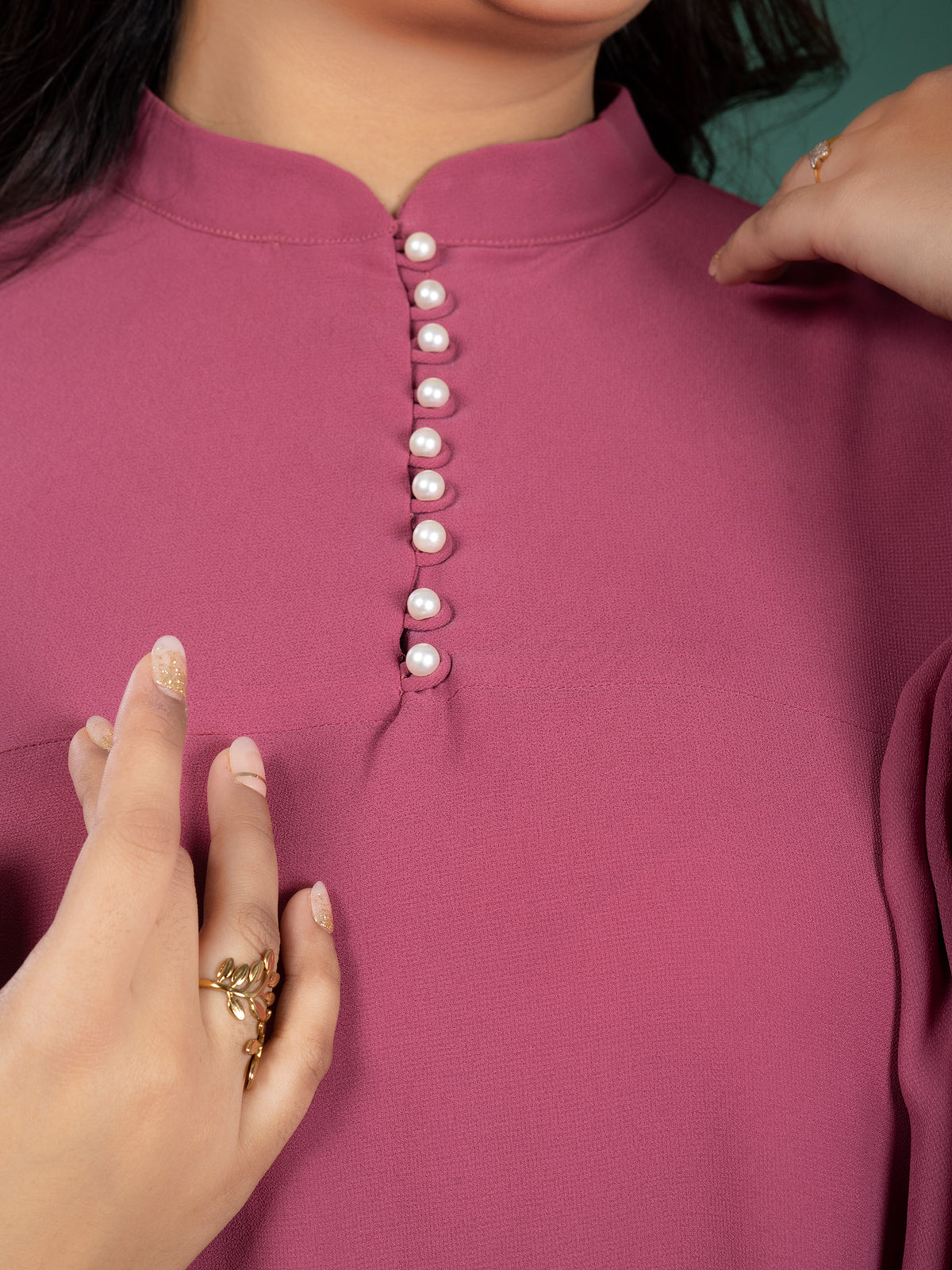 KAFTAN FLOW DRESS - BERRY